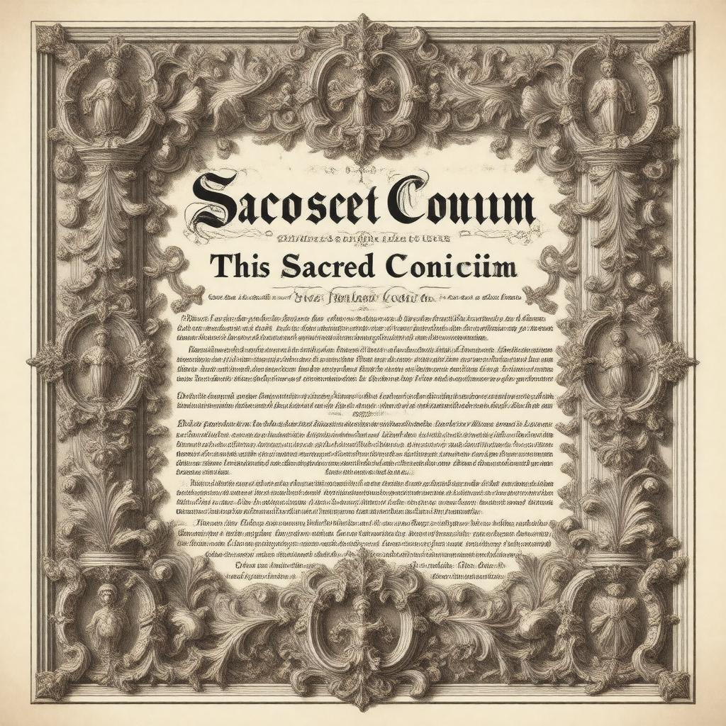 AI-created image of Sacrosanctum Concilium