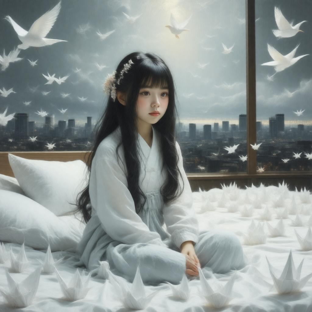 AI-created image of Sadako Sasaki