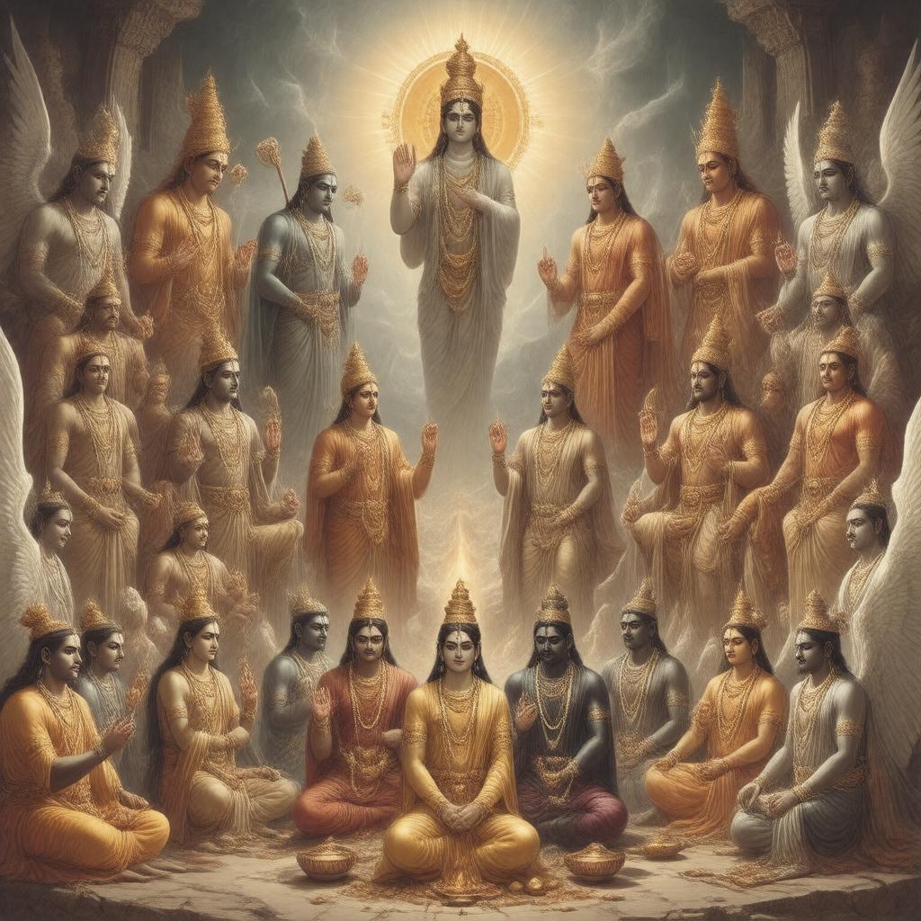 Click to view larger image AI-created image of Sadhyas