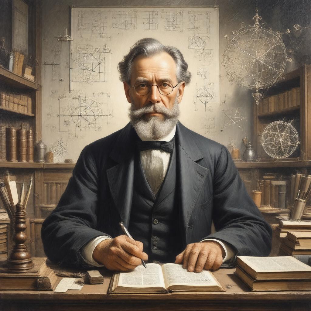 Click to view larger image AI-created image of Sadleirian Professor of Pure Mathematics