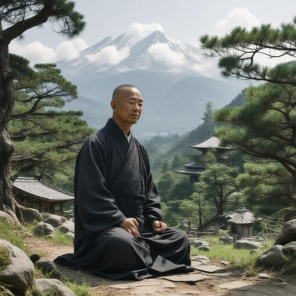 AI-created image of Saicho