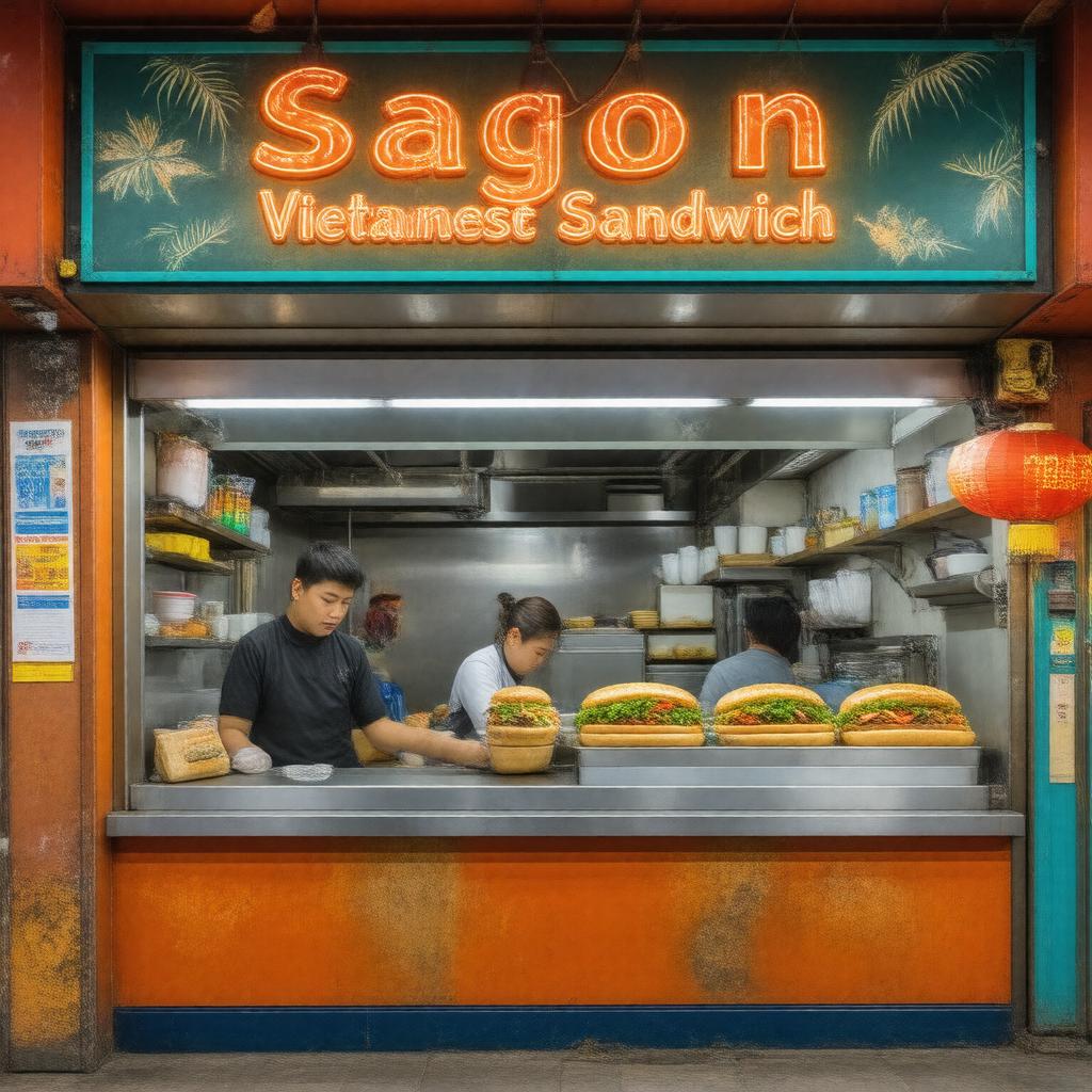 AI-created image of Saigon Vietnamese Sandwich