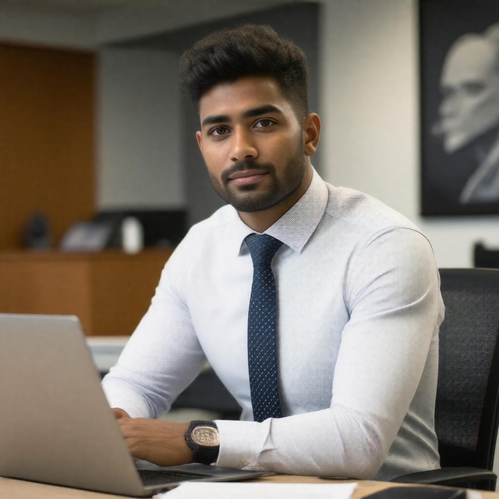 AI-created image of Saikat Chakrabarti