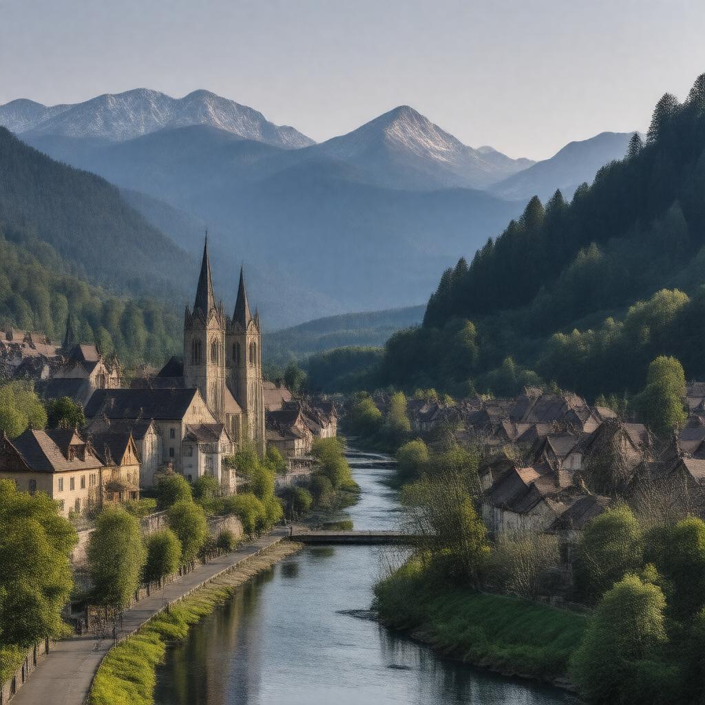 Click to view larger image AI-created image of Saint-Dié-des-Vosges, France
