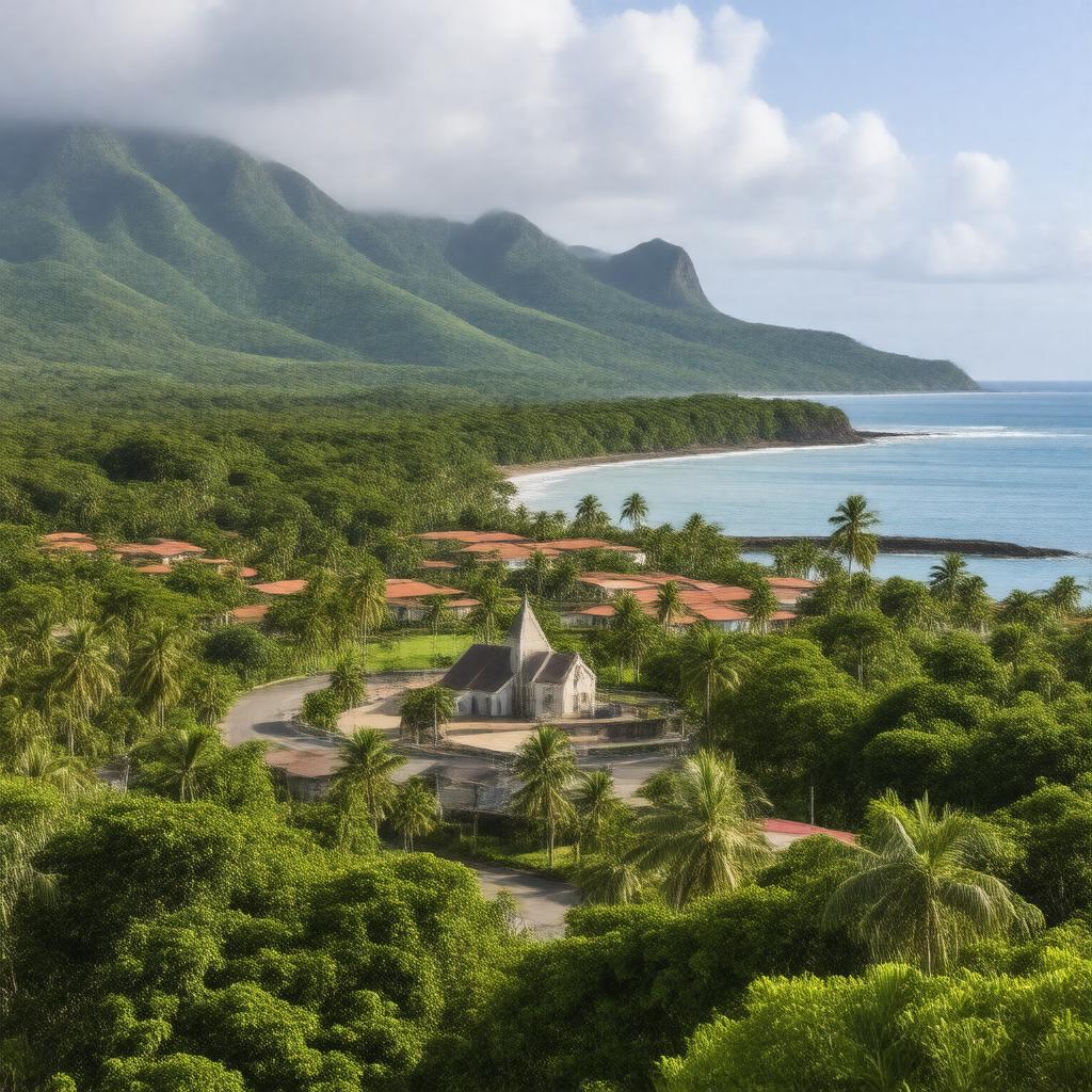 AI-created image of Saint-Louis, Réunion