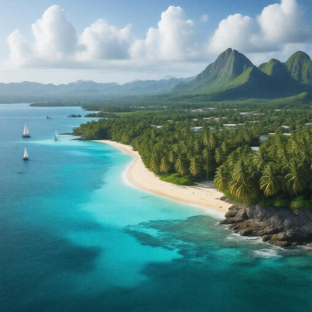 AI-created image of Saint-Martin