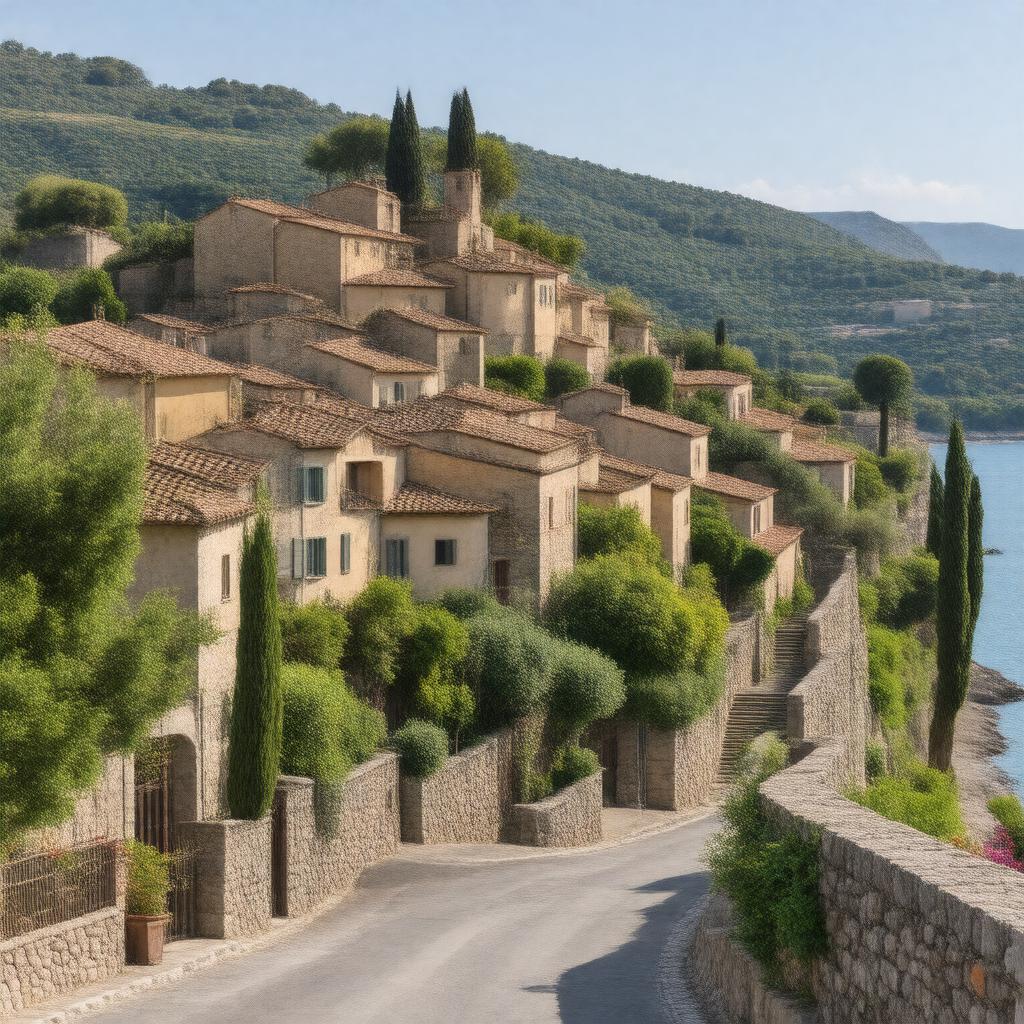 AI-created image of Saint-Paul-de-Vence, France