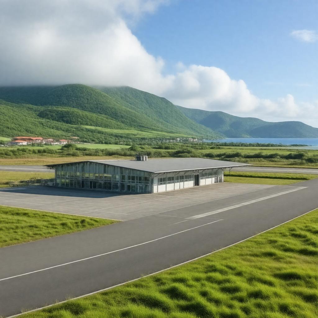 AI-created image of Saint-Pierre Airport