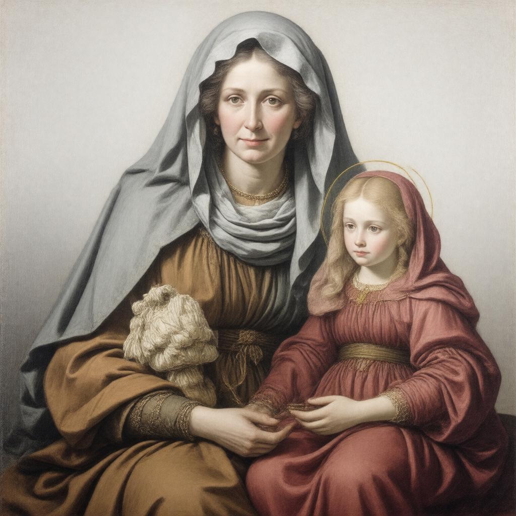 AI-created image of Saint Anne