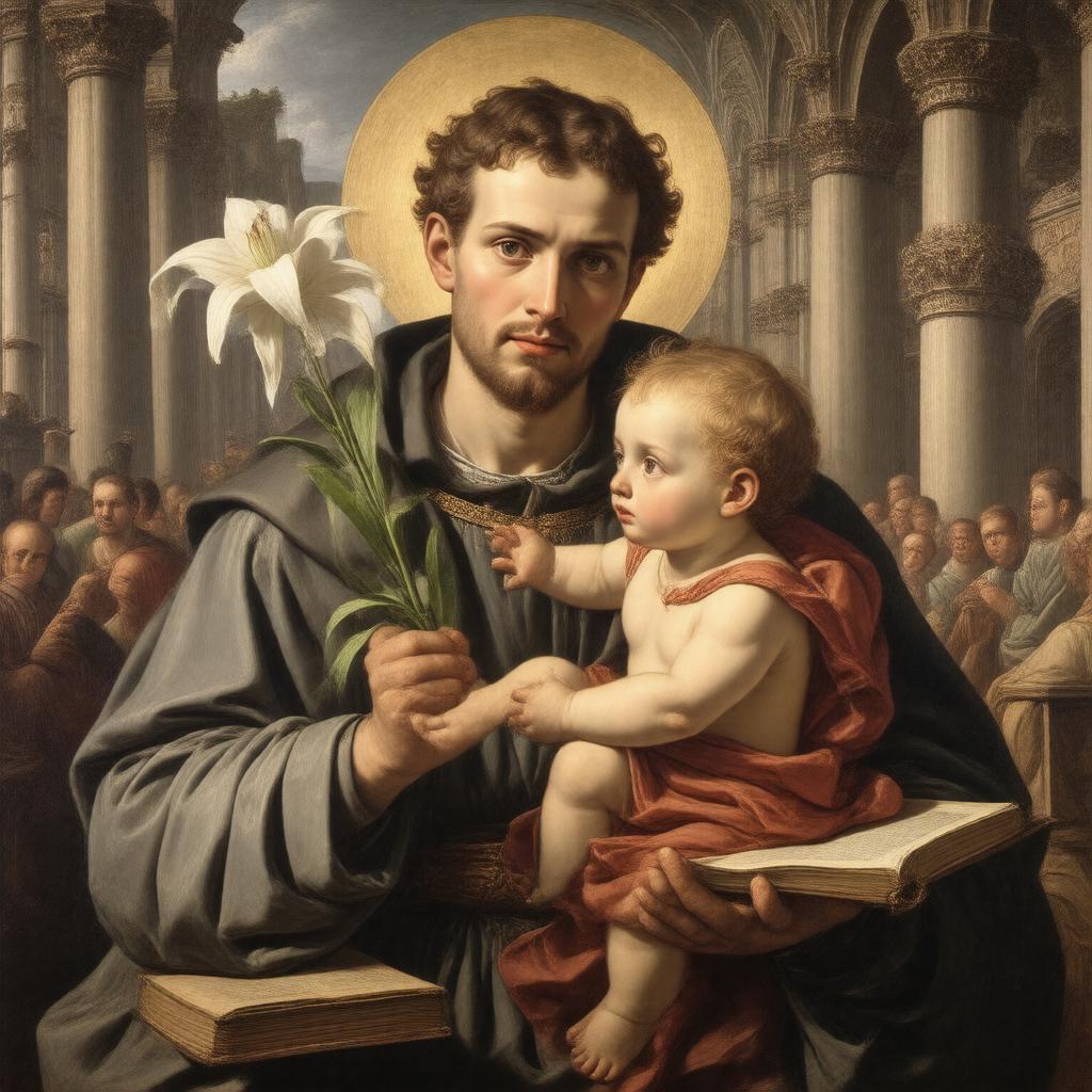 AI-created image of Saint Anthony of Padua