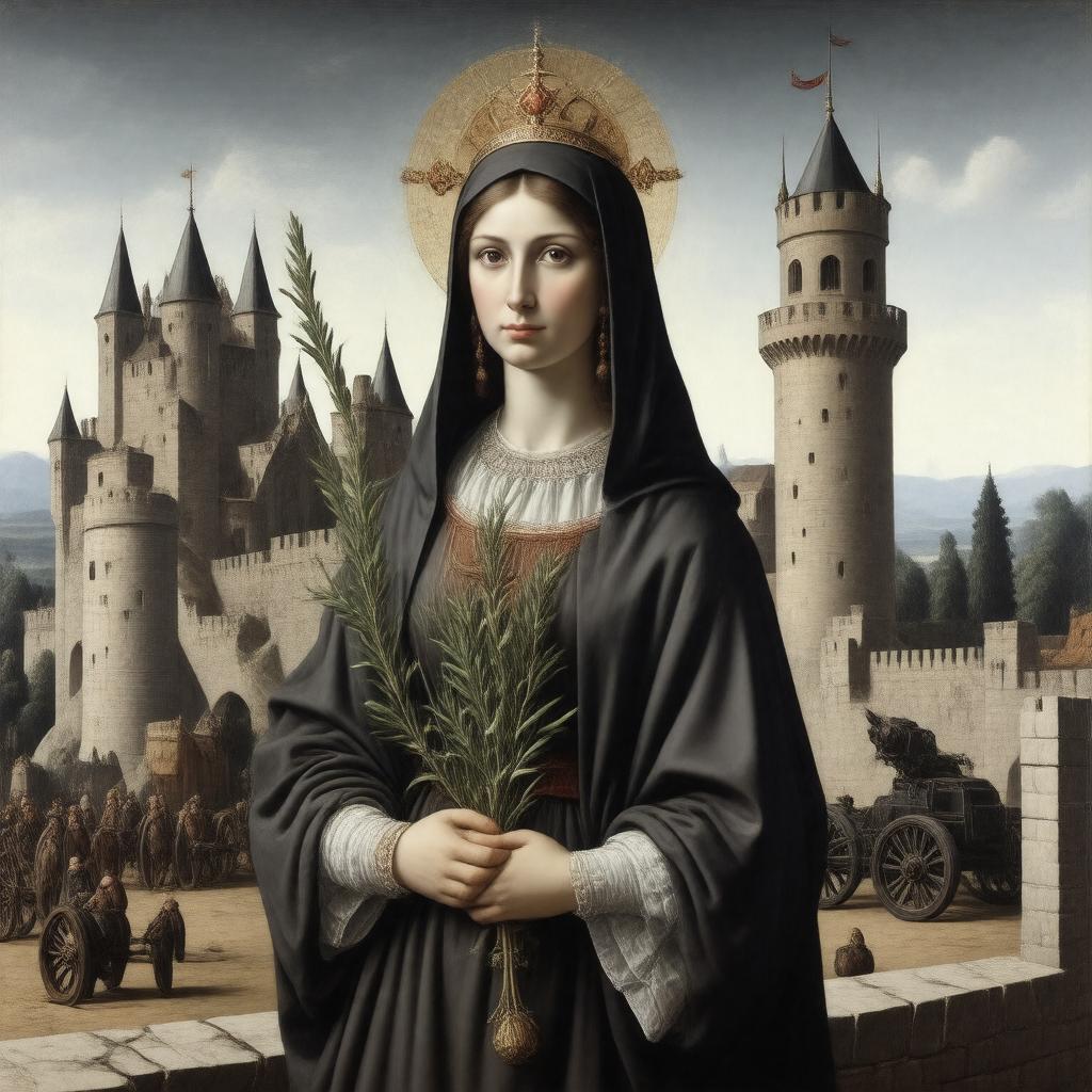 AI-created image of Saint Barbara