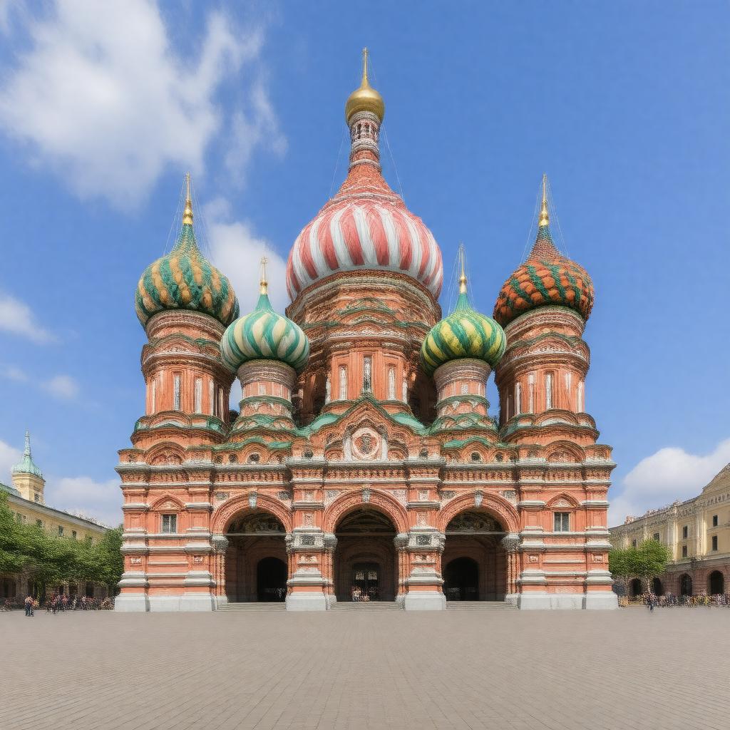 AI-created image of Saint Basil's Cathedral