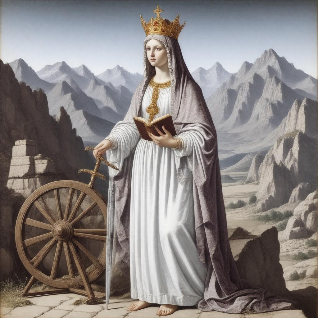 AI-created image of Saint Catherine