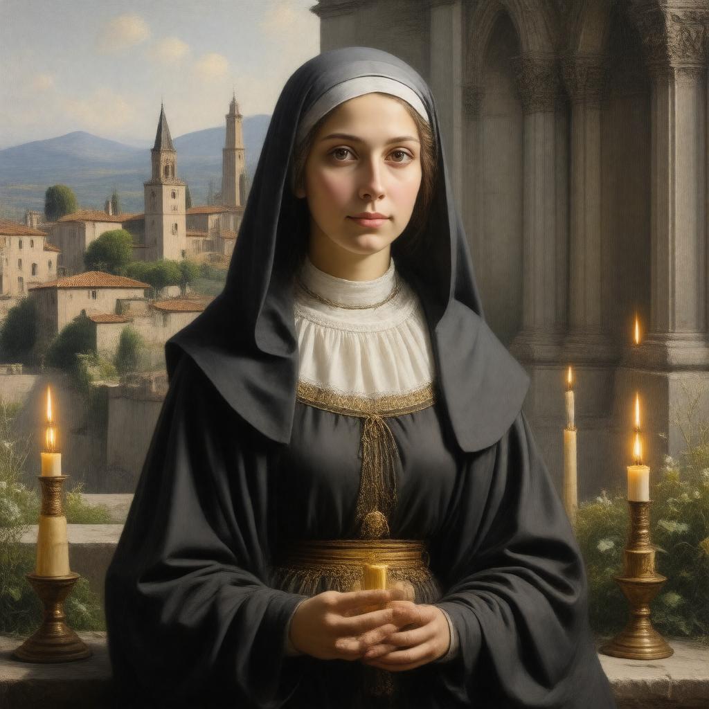 AI-created image of Saint Clare of Assisi