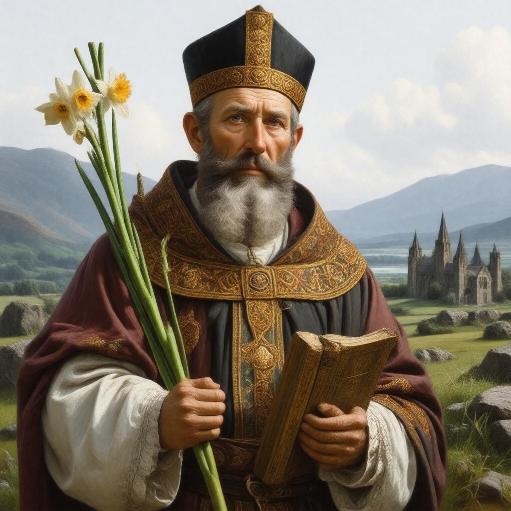 AI-created image of Saint David