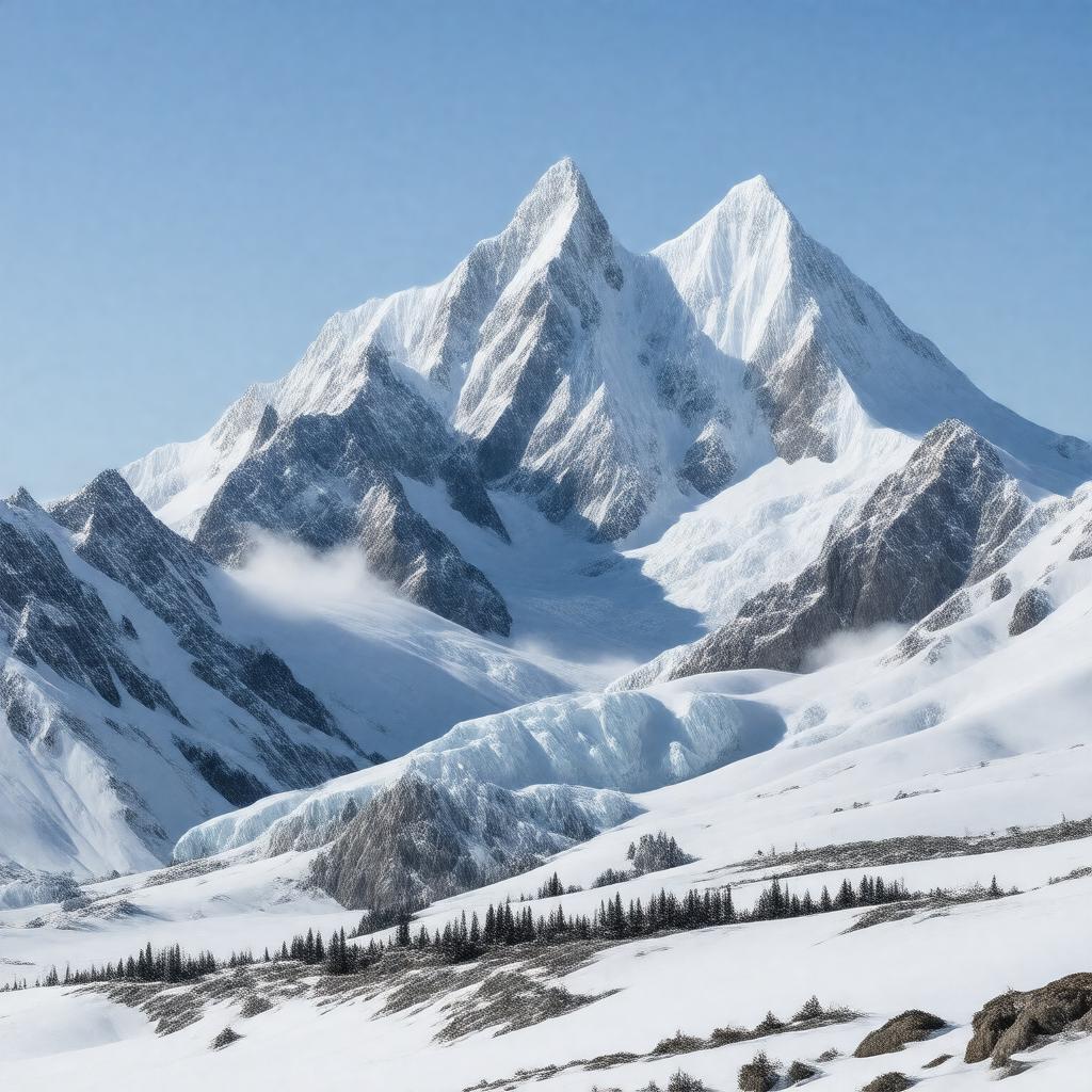 AI-created image of Saint Elias Mountains