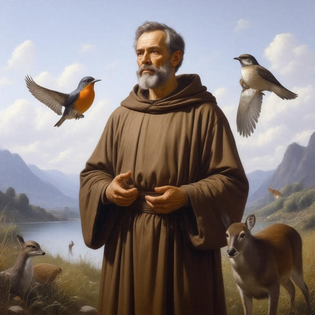 AI-created image of Saint Francis of Assisi