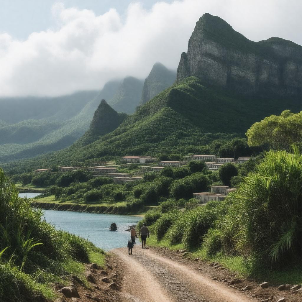 AI-created image of Saint Helena