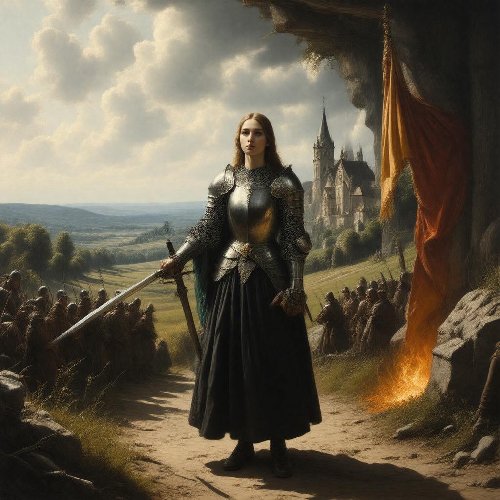 AI-created image of Saint Joan