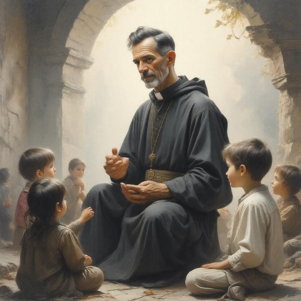 AI-created image of Saint John Bosco