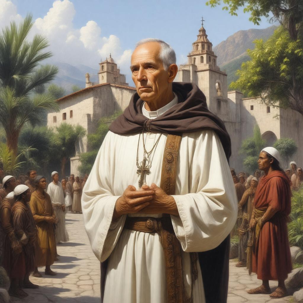 AI-created image of Saint Junípero Serra