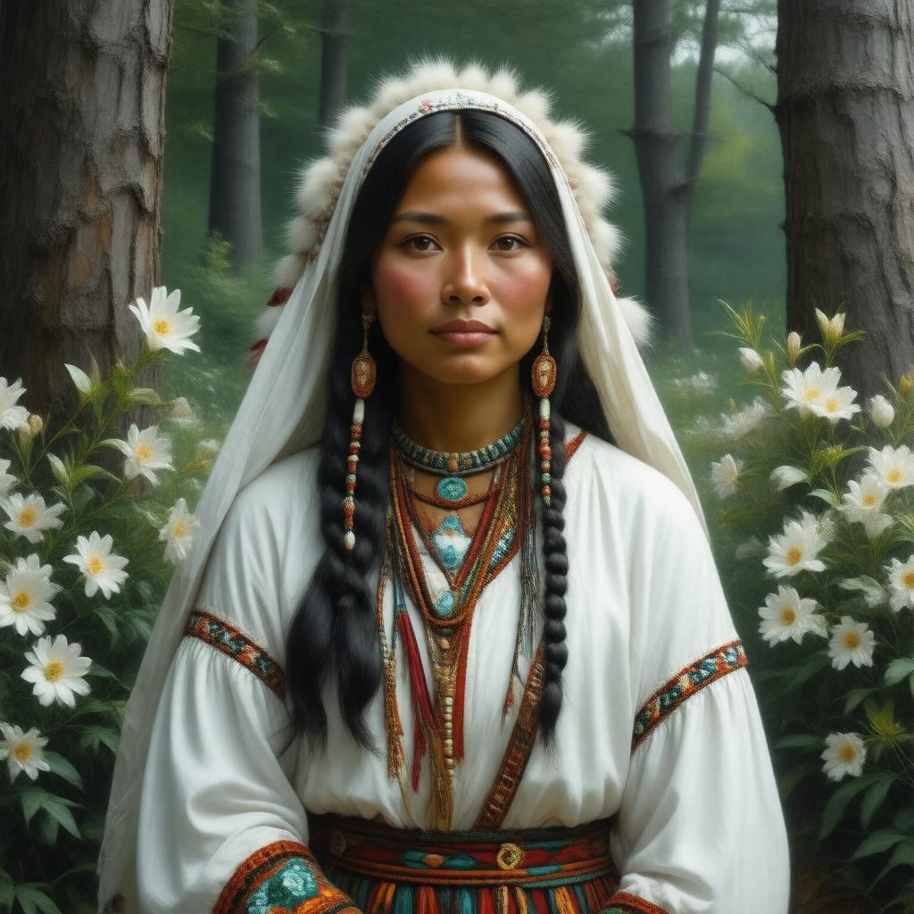 AI-created image of Saint Kateri Tekakwitha