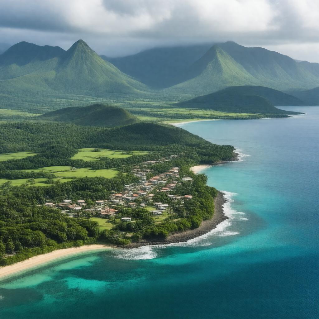 AI-created image of Saint Kitts and Nevis