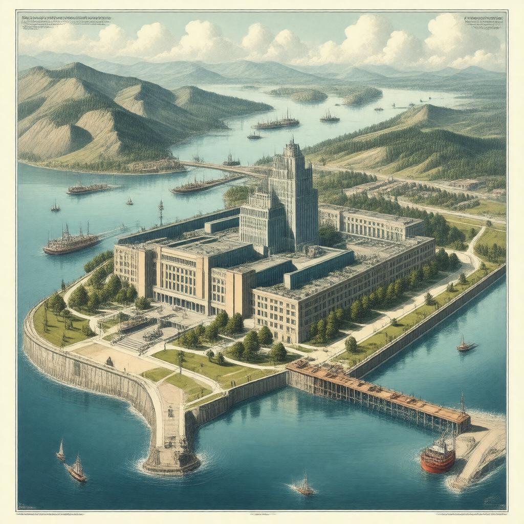 Click to view larger image AI-created image of Saint Lawrence Seaway Development Corporation