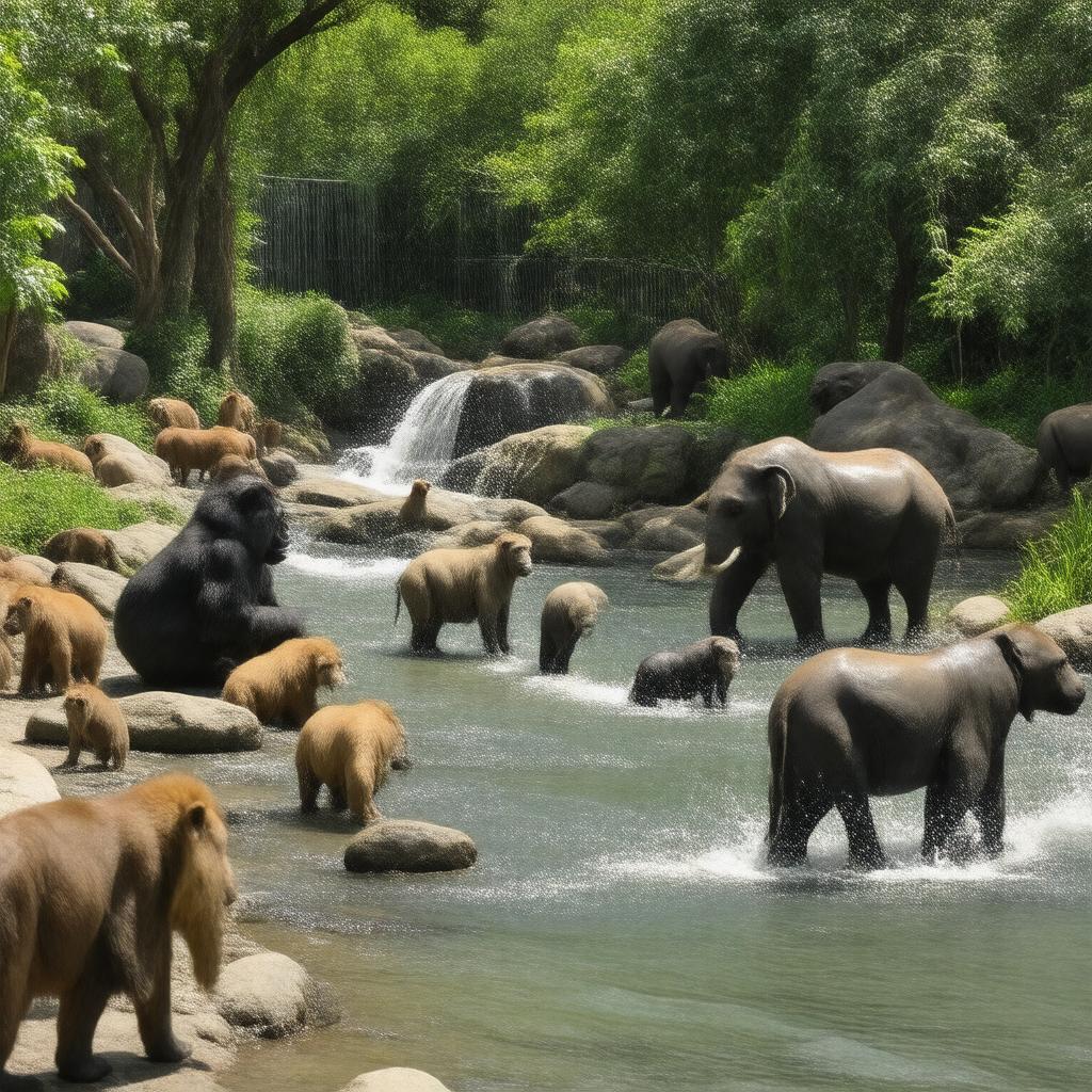 AI-created image of Saint Louis Zoo