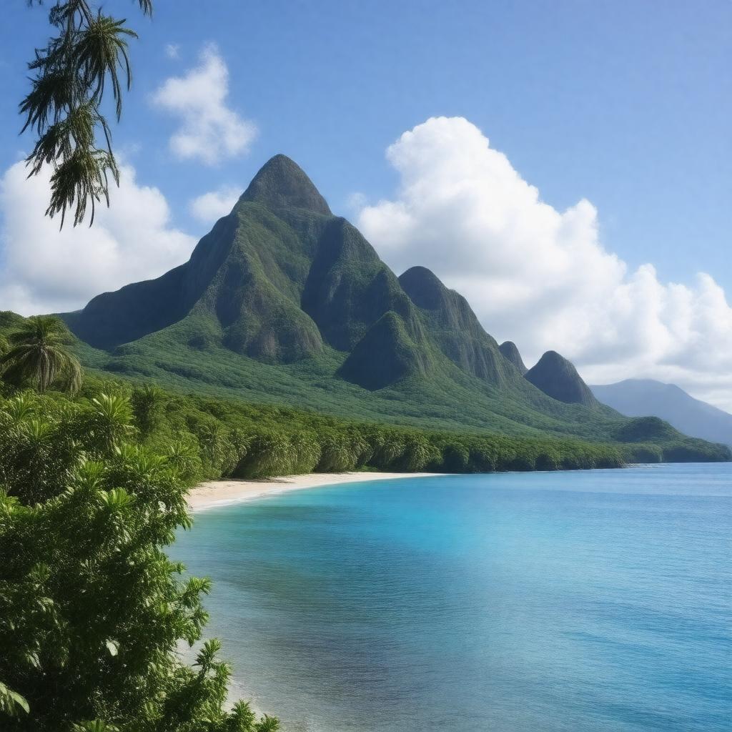 AI-created image of Saint Lucia
