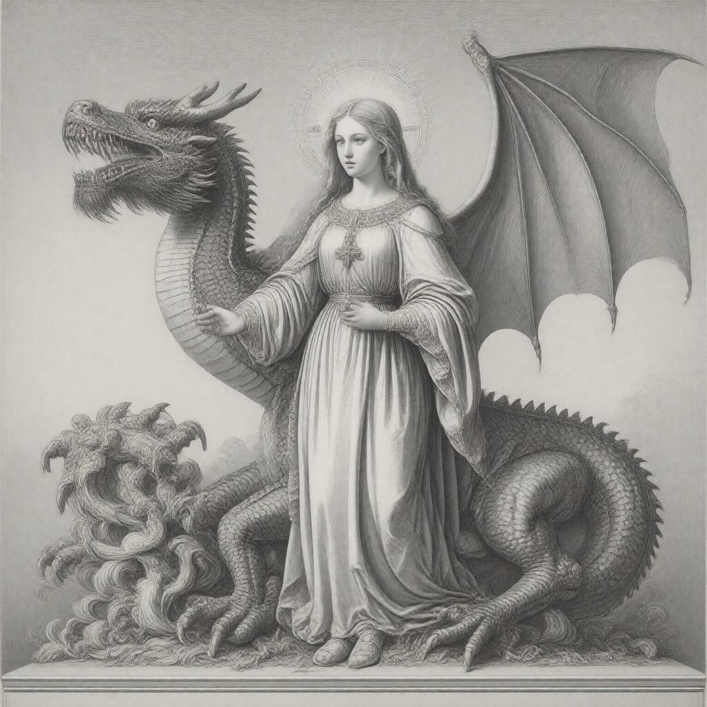 AI-created image of Saint Margaret of Antioch