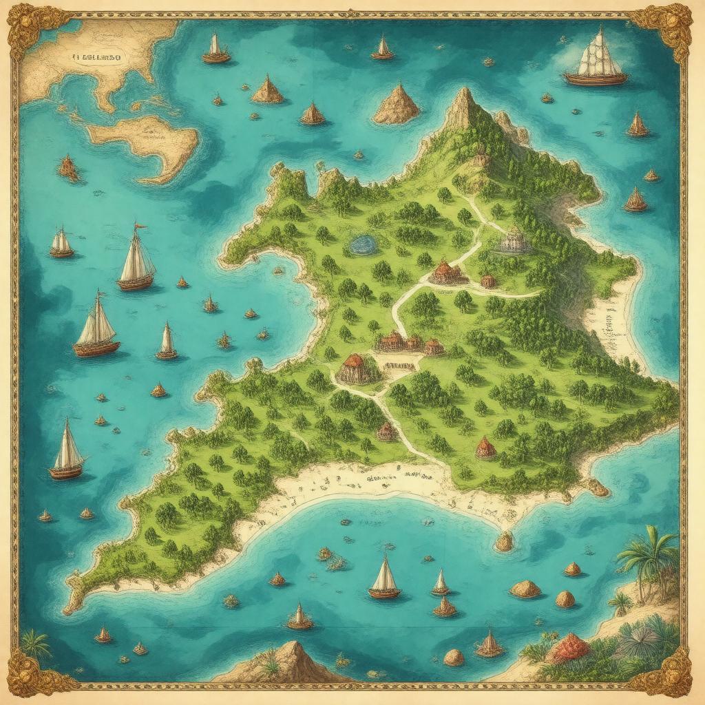 AI-created image of Saint Martin