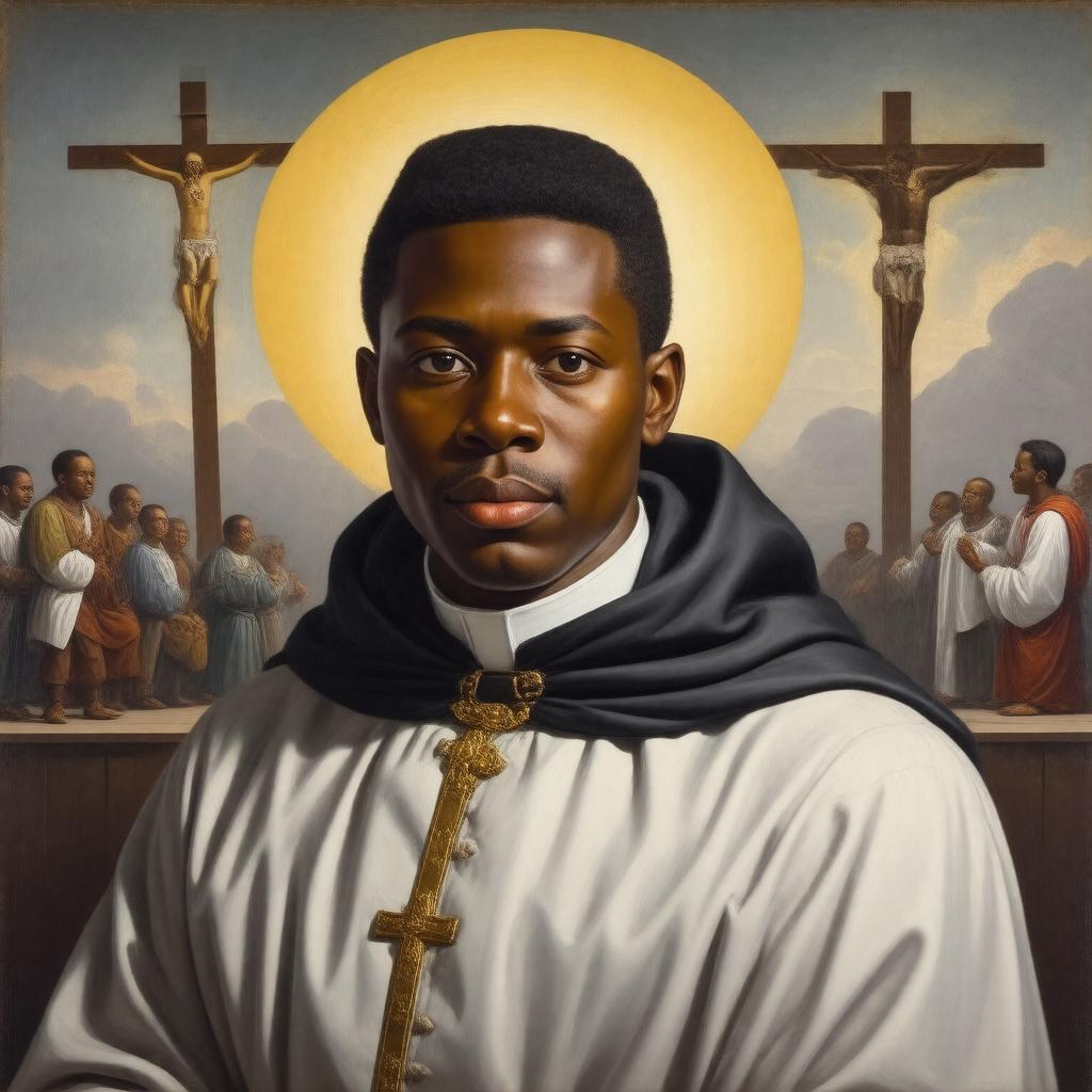 AI-created image of Saint Martin de Porres