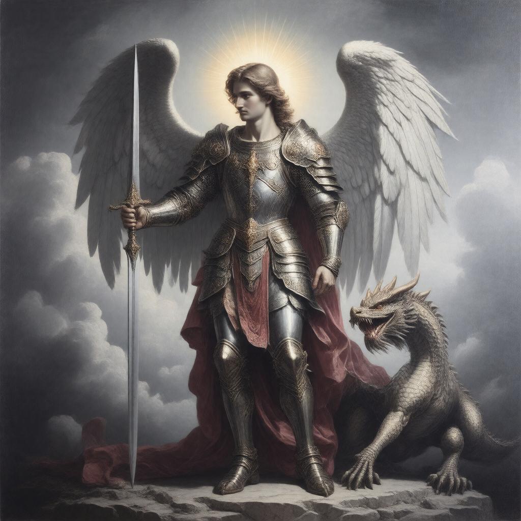 AI-created image of Saint Michael