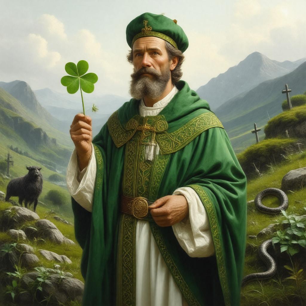 AI-created image of Saint Patrick