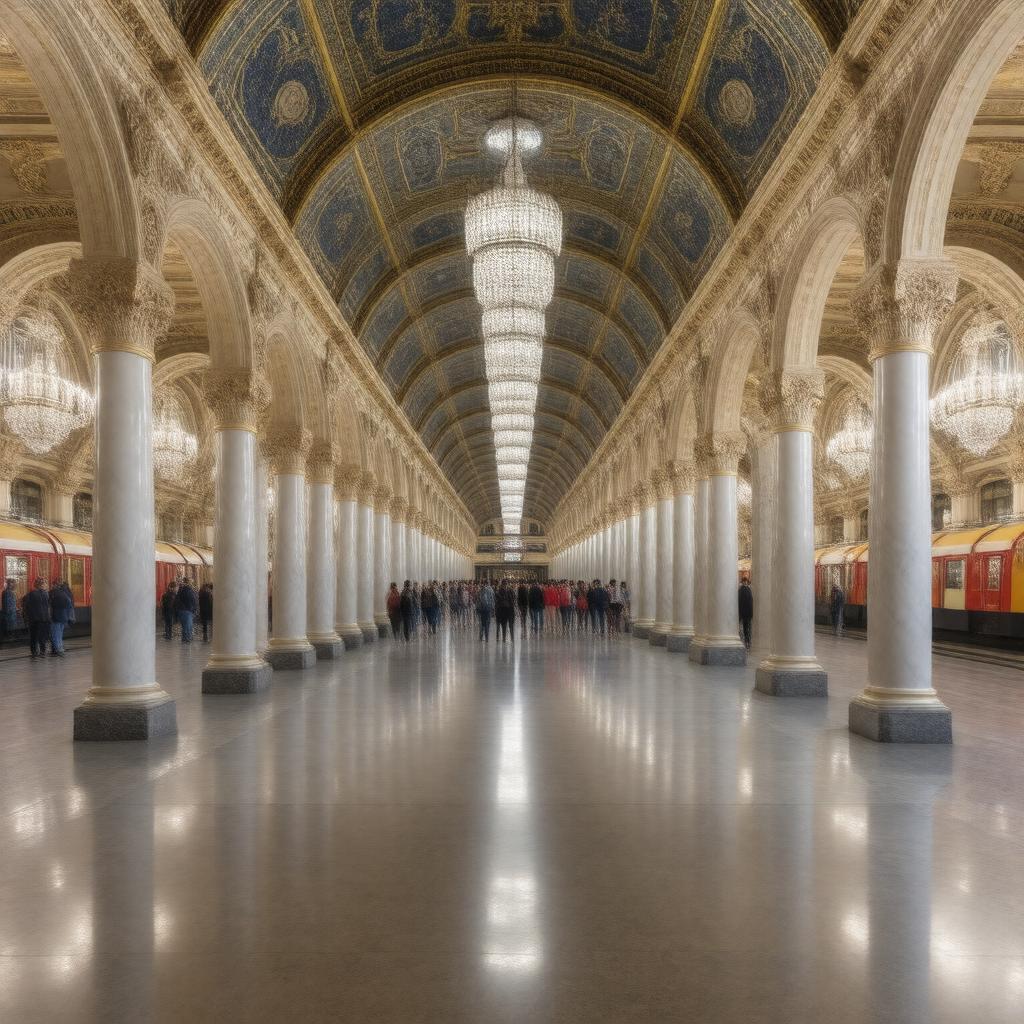 AI-created image of Saint Petersburg Metro