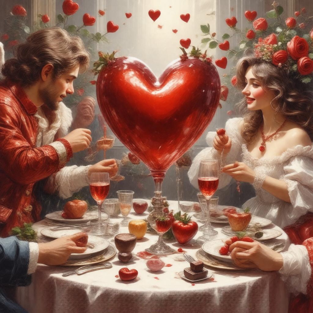 AI-created image of Saint Valentine's Day
