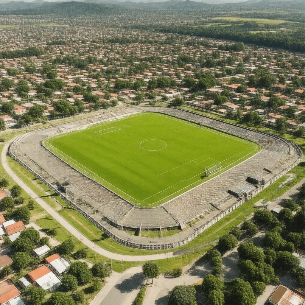 AI-created image of Sakubva Stadium