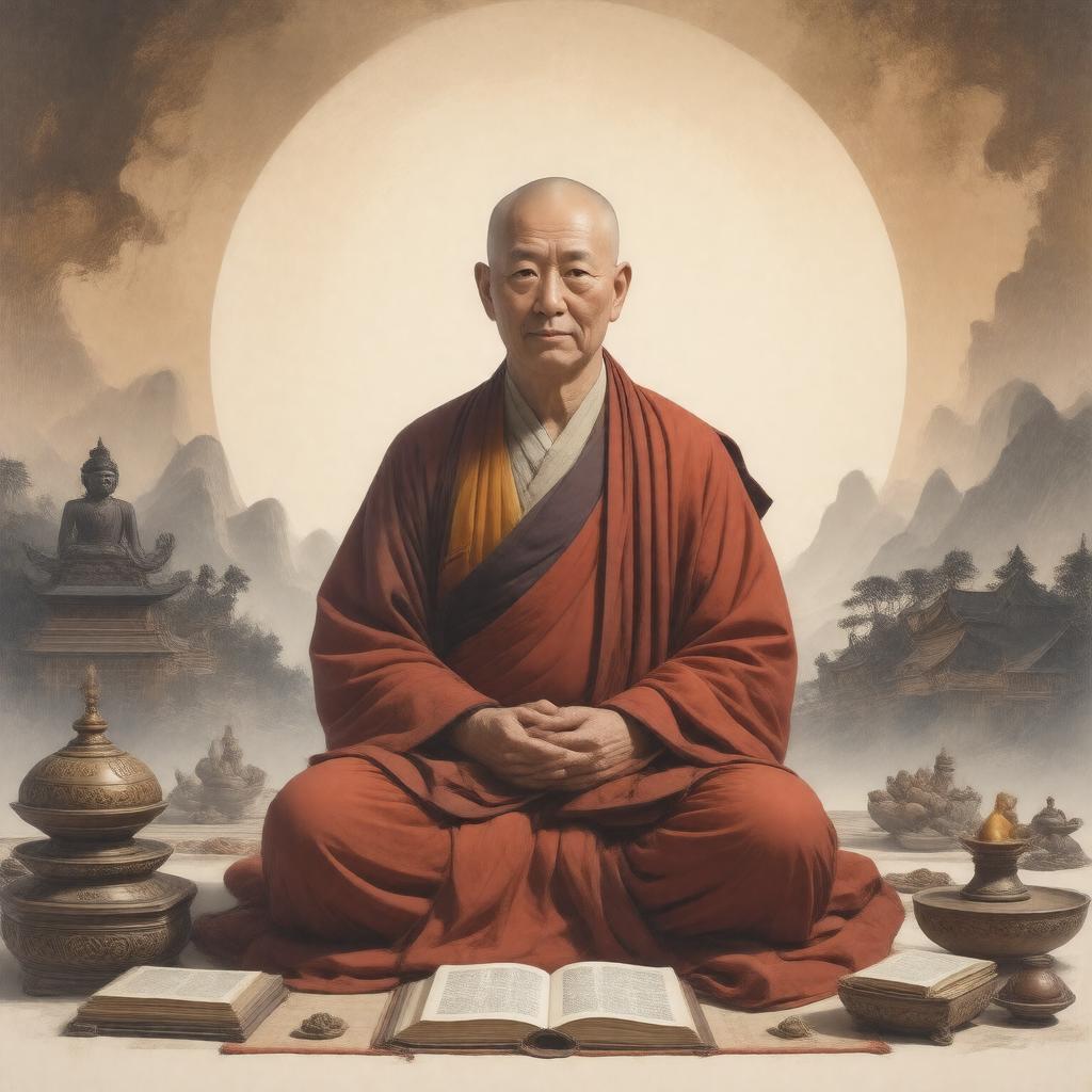 AI-created image of Sakya Pandita
