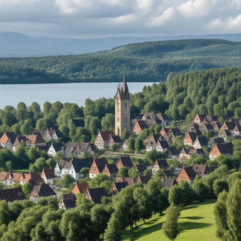AI-created image of Salem, Germany