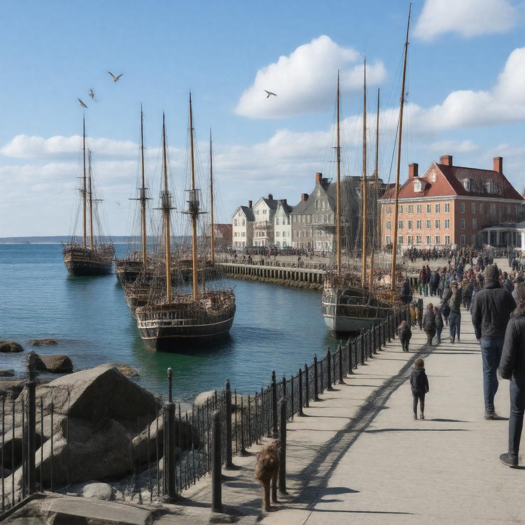 AI-created image of Salem Harbor