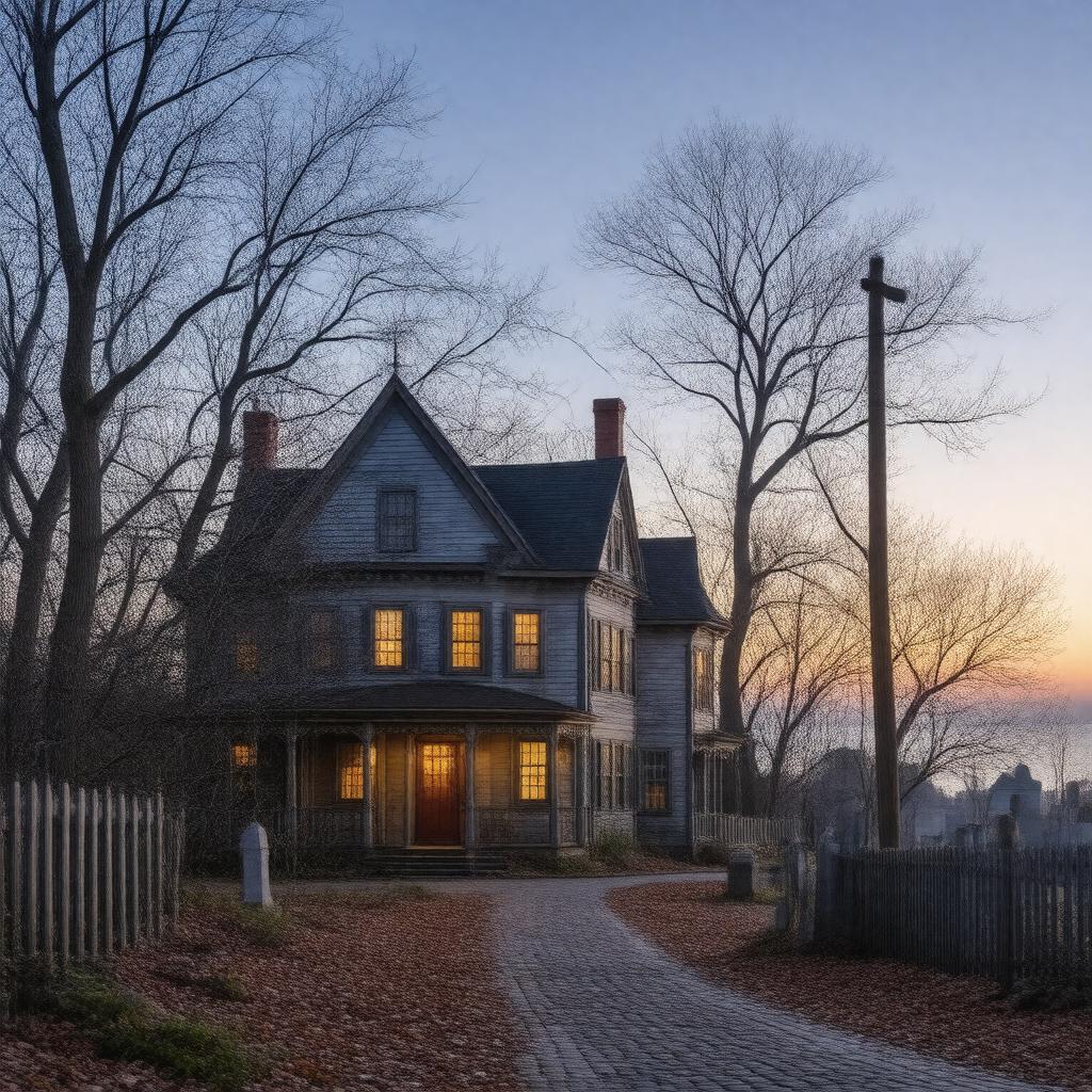 AI-created image of Salem, Massachusetts