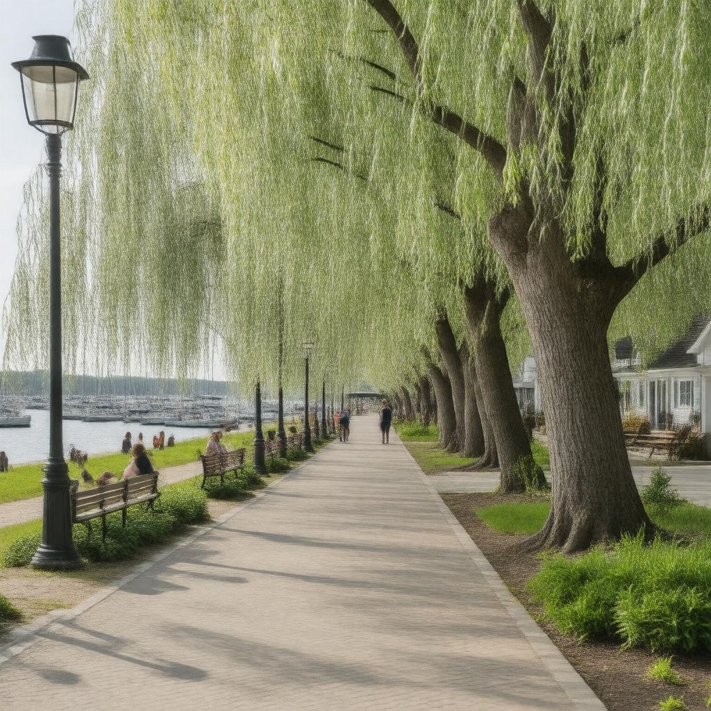 AI-created image of Salem Willows