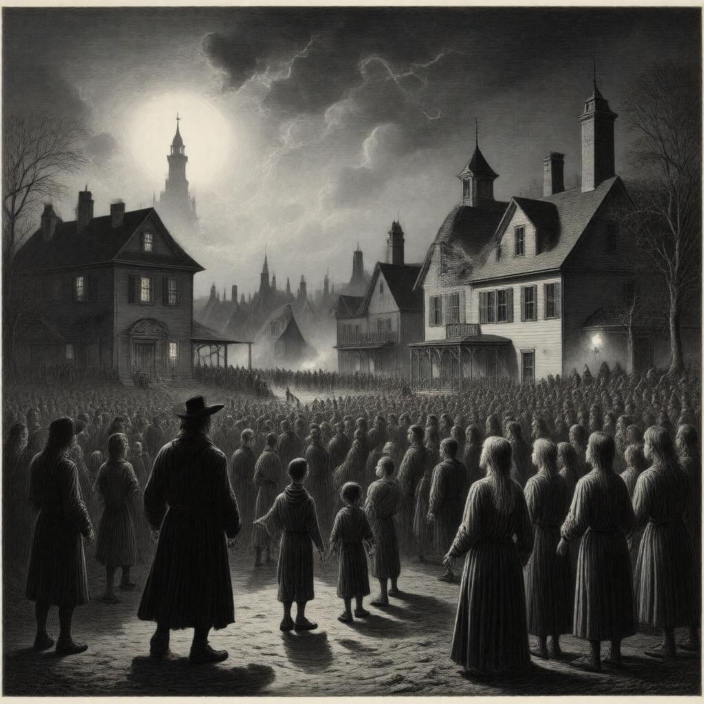 AI-created image of Salem witch trials