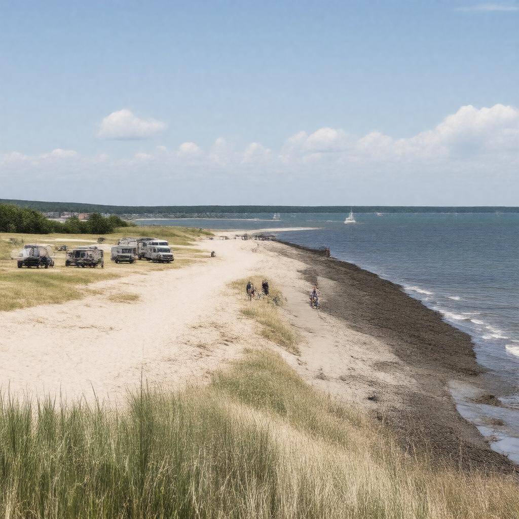 AI-created image of Salisbury Beach State Reservation