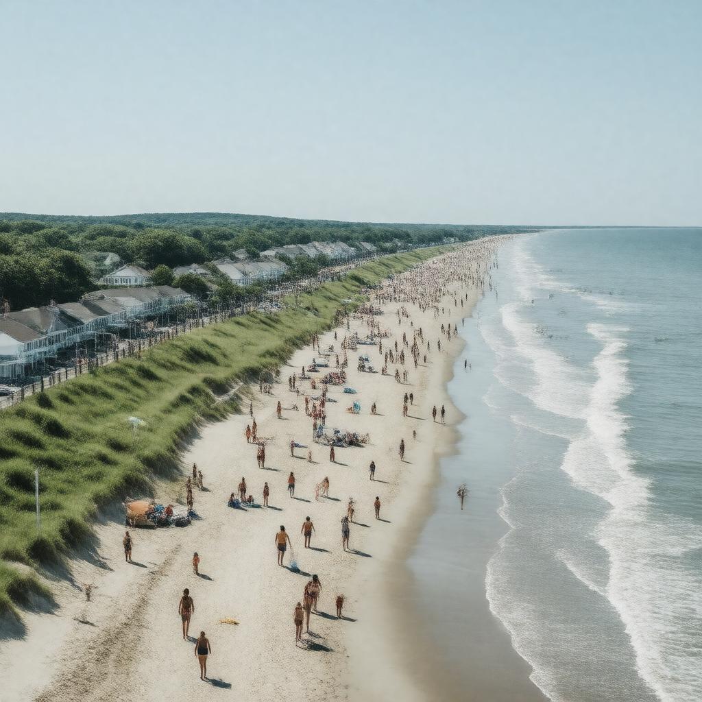 AI-created image of Salisbury Beach