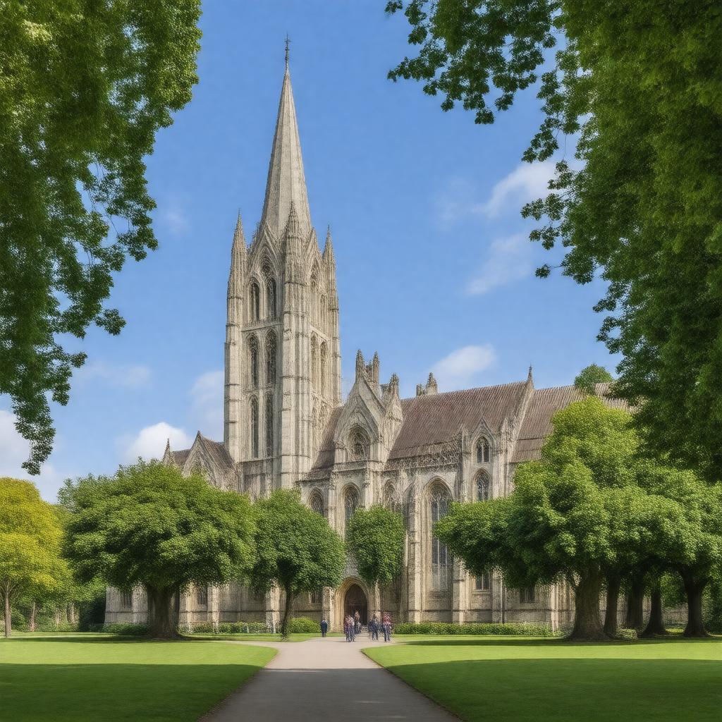 AI-created image of Salisbury Cathedral