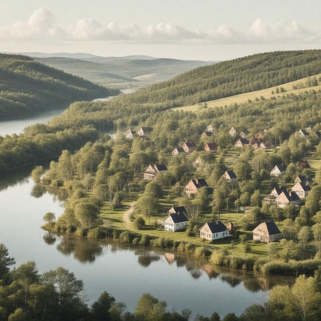 AI-created image of Salisbury, Connecticut