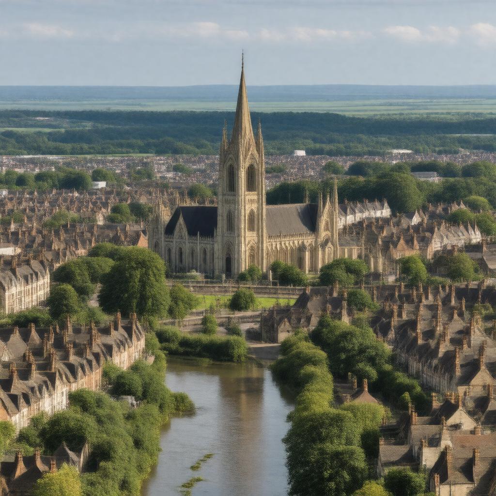 AI-created image of Salisbury, Wiltshire