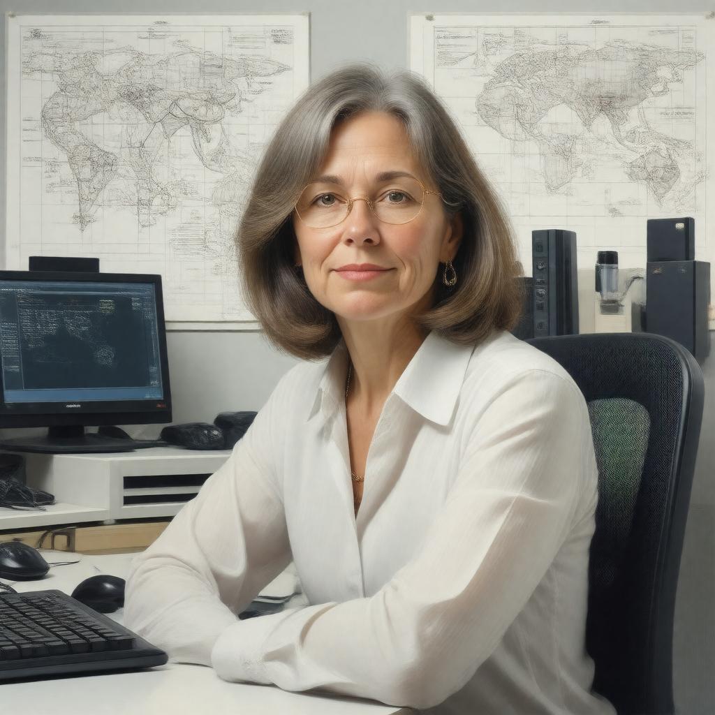 AI-created image of Sally Floyd